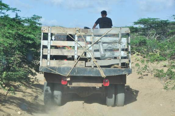 O pouco trânsito que encontrávamos nas estradas da península La Guajira, na Colômbia